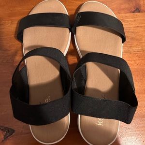 Kenzie by Madden Brand - Memory Foam, Elastic, Two Strap Sandals